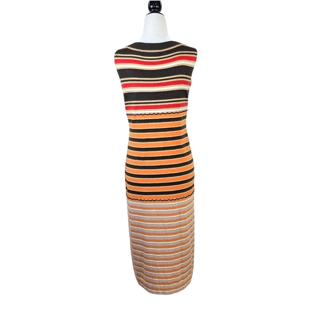 Marni x Uniqlo stripes knit midi dress